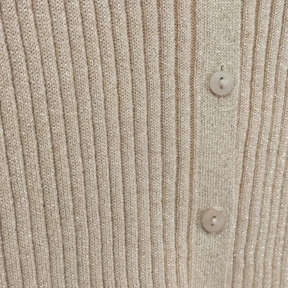 Sparkly Ribbed Knit Cardigan - Picture 2 of 6